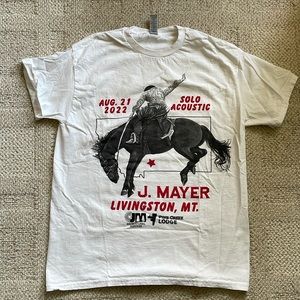 John Mayer T-shirt from his show in Livingston, MT. NWOT; never worn!